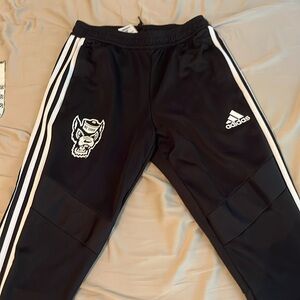 Adidas N.C. State Wolfpack black track pants never worn size small